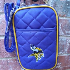 Minnesota Vikings Quilted Crossbody Purse